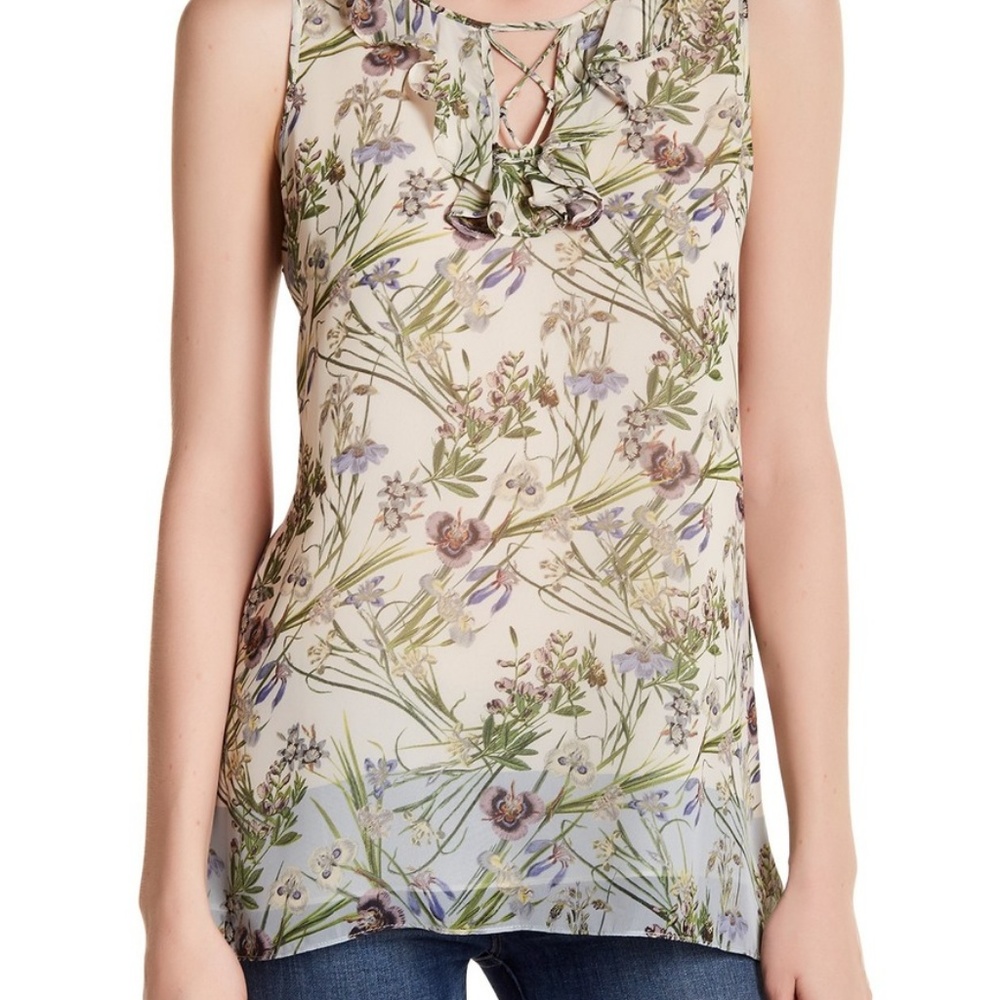 🌿MAX STUDIO | Sleeveless Ruffle Blouse